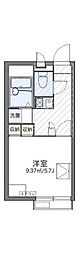 シーガル羽田 1Kの間取図画像