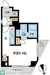 レジデンス雪が谷大塚 ワンルームの間取図画像