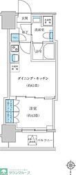 レジディア蒲田プレイス 1DKの間取図画像
