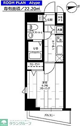ステージファーストタカナワ2 1Kの間取図画像