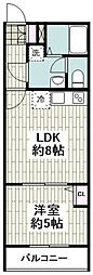 パークルームス西蒲田 1LDKの間取図画像