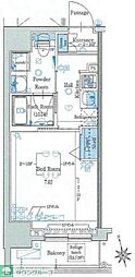 グラントゥルース馬込 1Kの間取図画像