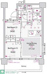 物件の間取り