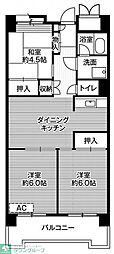 東京臨海高速鉄道りんかい線 品川シーサイド駅 徒歩16分の賃貸マンション 13階3DKの間取り