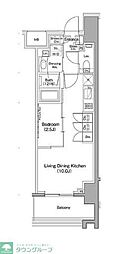 都営浅草線 戸越駅 徒歩9分の賃貸マンション 3階1LDKの間取り