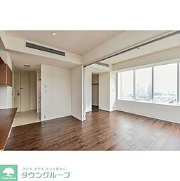 JR山手線 品川駅 徒歩10分の賃貸マンション 22階1LDKのリビング/ダイニング