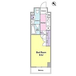 ケリア西馬込アジールコート 1Kの間取図画像