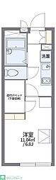 レオパレスたい 1Kの間取図画像