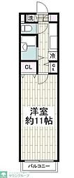 エスポワール蒲田第3レッツビル 1Kの間取図画像