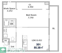 ORANGE 1LDKの間取図画像