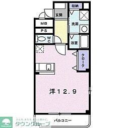 アーバンライゼ ワンルームの間取図画像