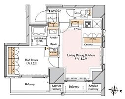 ブランシエスタ白山 1LDKの間取図画像