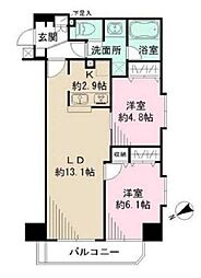スパッジオ蔵前 2LDKの間取図画像