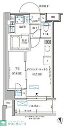 パークアクシス文京本郷 1DKの間取図画像