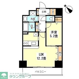 TKフラッツ渋谷 1LDKの間取図画像