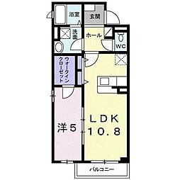 グランツ 1LDKの間取図画像