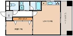 ザ・グランド・アルビオン 1LDKの間取図画像