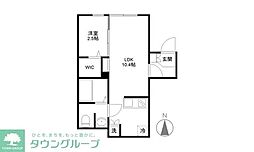 KLEIS竹ノ塚 1LDKの間取図画像