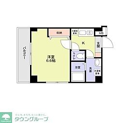 シャッツクヴェレ代々木 1Kの間取図画像