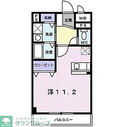 アーバンライゼ ワンルームの間取図画像