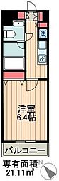 KDXレジデンス森下千歳 1Kの間取図画像