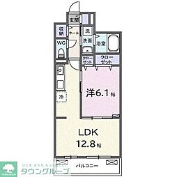 ブランノワレ 1LDKの間取図画像