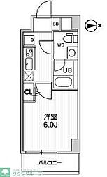 ALTERNA四つ木 1Kの間取図画像