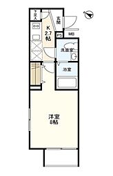 ウェルスクエアISM初台 1LDKの間取図画像