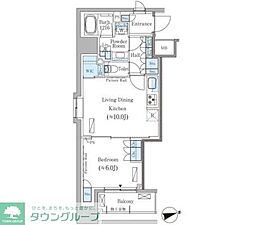 パークアクシス御茶ノ水ヒルトップ 1LDKの間取図画像