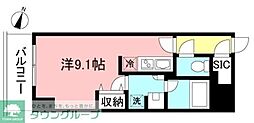 プライムメゾン初台 ワンルームの間取図画像