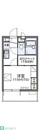 玉川ソレイユ 1Kの間取図画像