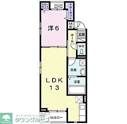 グレイス鹿浜 1LDKの間取図画像