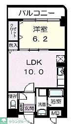 ラポール西大島イースト 1LDKの間取図画像
