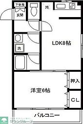 ワコーレ千住A棟 1LDKの間取図画像
