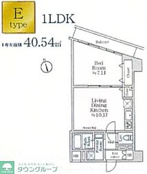 墨田区京島2丁目マンション 1LDKの間取図画像