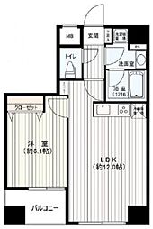 プレールドゥーク上野NORTH 1LDKの間取図画像