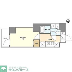 アルファコート立石3 1Kの間取図画像