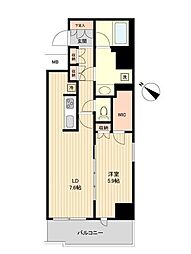 HF両国レジデンス 1LDKの間取図画像