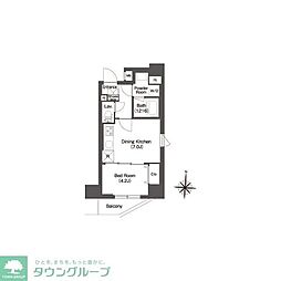 COMFORIA南千住 1DKの間取図画像