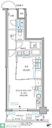 パークアクシス文京本郷 1LDKの間取図画像