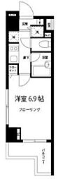 グロースメゾン亀戸 1Kの間取図画像