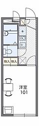 レオパレスコートサイド 1Kの間取図画像