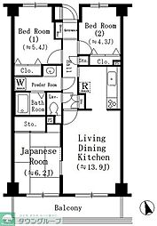 ウィステーリア二俣川 3LDKの間取図画像