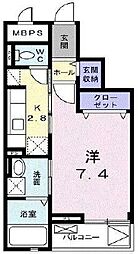 ロイヤルステイツAnnex 1Kの間取図画像