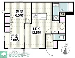 仮)上草柳8丁目メゾン 2LDKの間取図画像