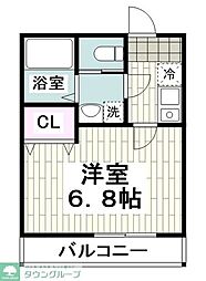 ドミール渋谷 1Kの間取図画像