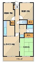 クラーロエスパシオ 3LDKの間取図画像