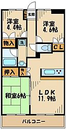 アルカディア 3LDKの間取図画像