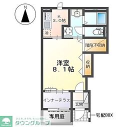 Sonas 1Kの間取図画像
