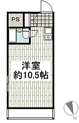 ライオンズマンション横浜和田町 ワンルームの間取図画像